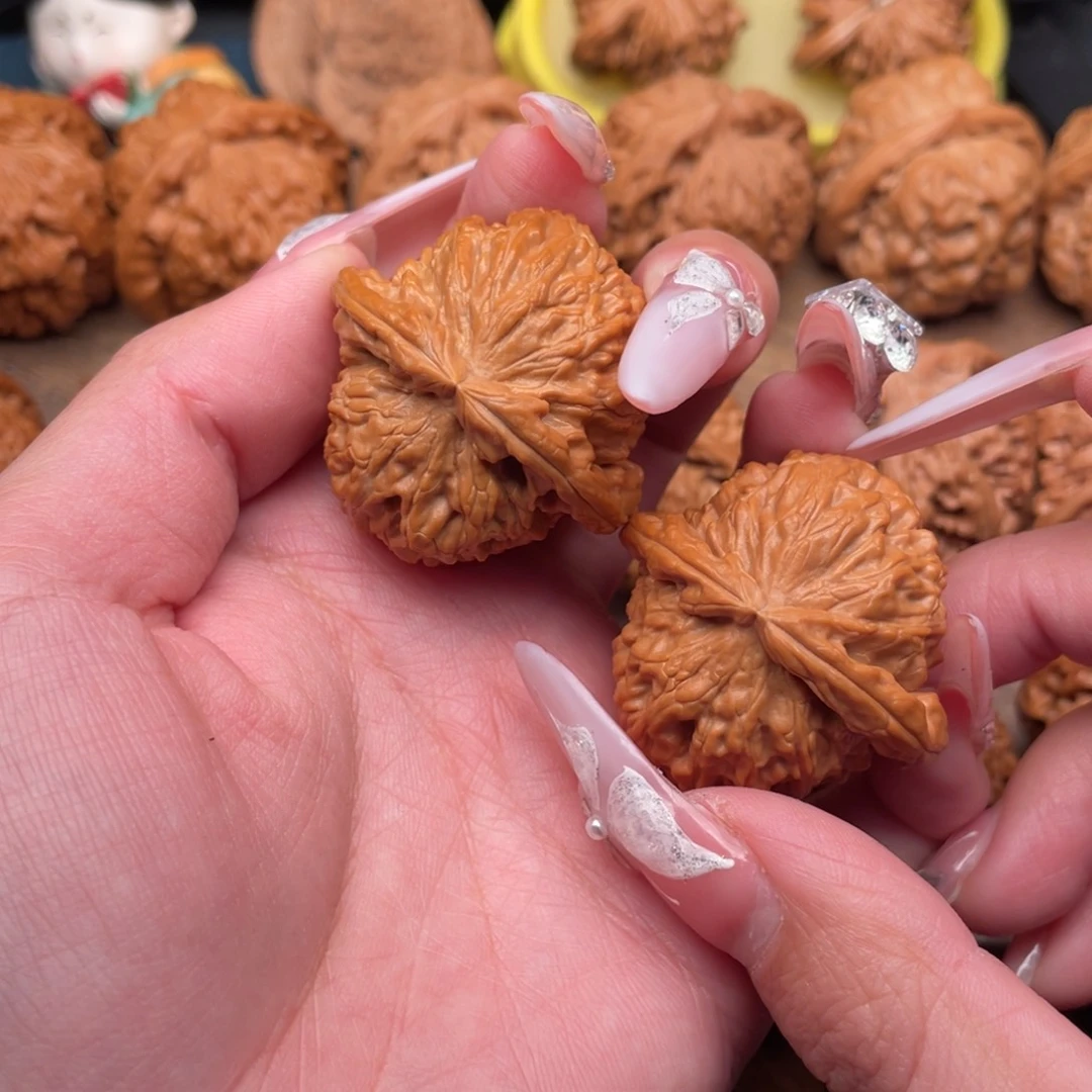 Y***ㅤ文玩核桃把件全品白狮子39