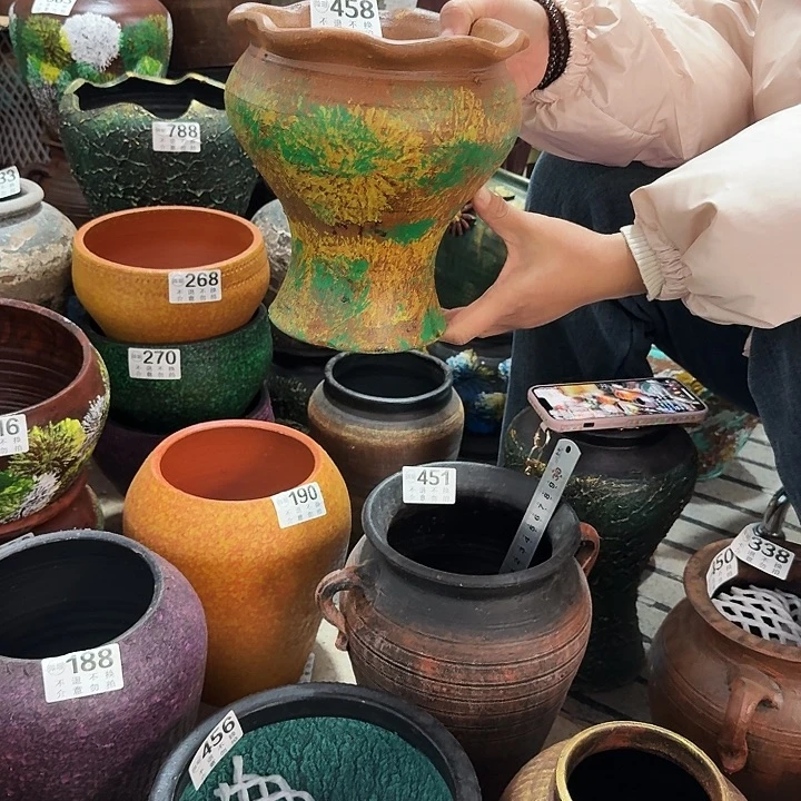 彩绘花边458高度19口径18