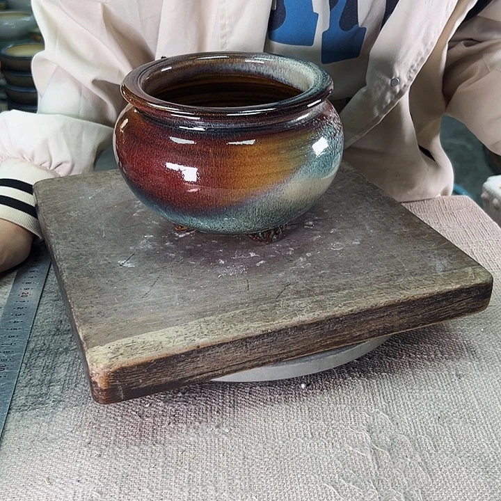 泳坤堂石湾花盆陶瓷