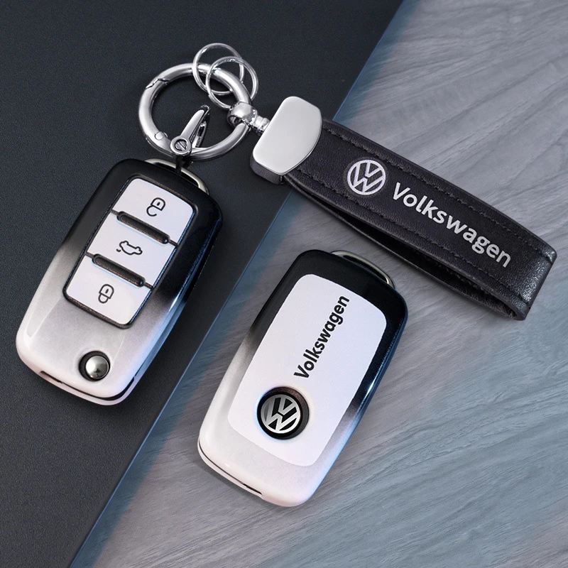 大众老款捷达专用13-19款折叠钥匙套高档按键全包外壳保护男女士