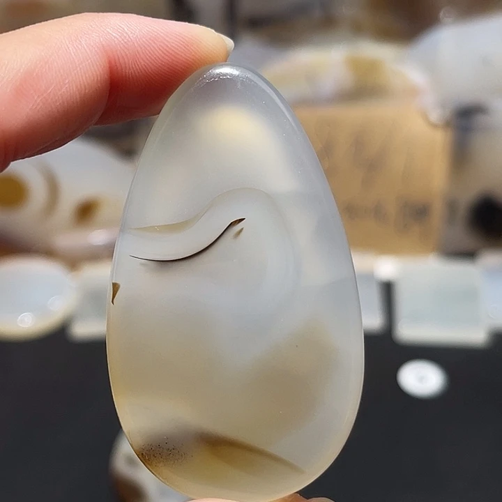 玛瑙/玉髓玉牌未镶嵌