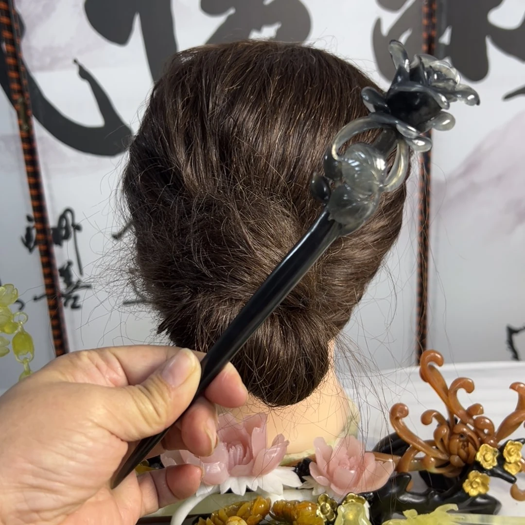 草***莓定制蛇纹石玉毛货发饰