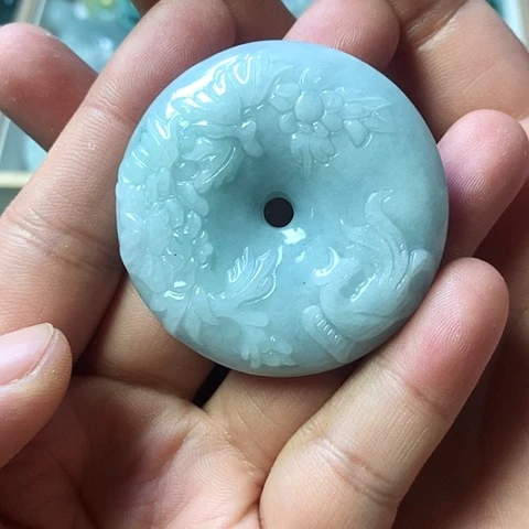 翡翠未镶嵌颈饰天然缅甸翡翠a货