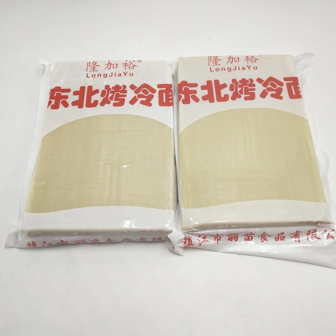 隆加裕东北烤冷面小吃摊外卖商用加厚大面片真空包装片一袋