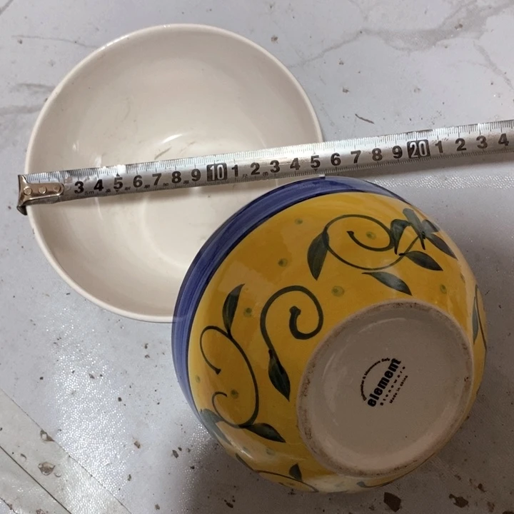 瓷片磁州窑手绘窑一对