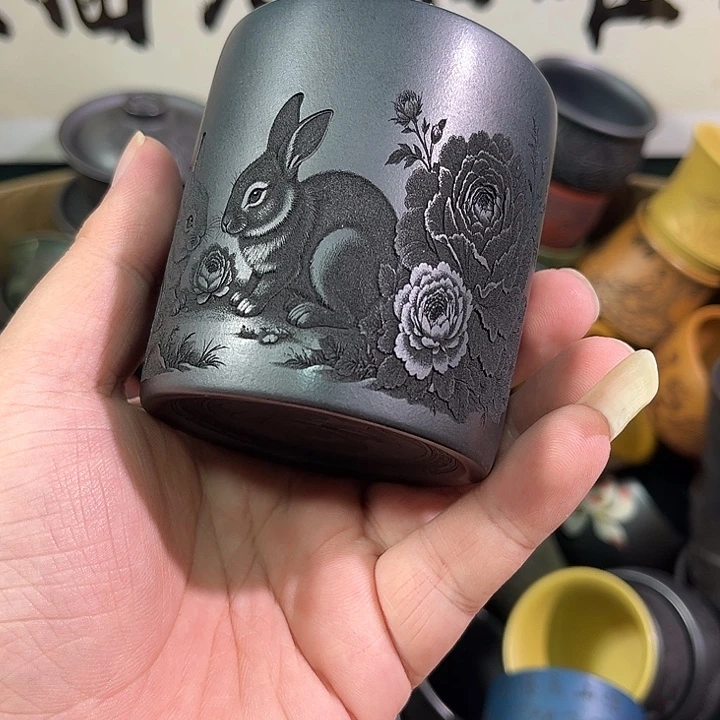 茶杯紫砂全手工紫砂主人杯