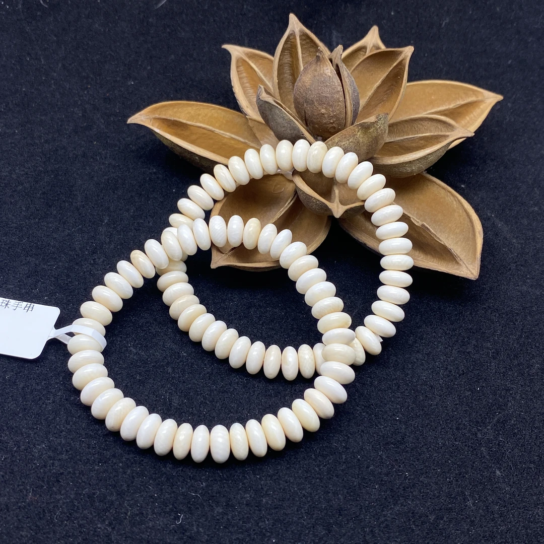 【哈轩文化 公子优选】猛犸象牙平果手串（多样性发其一）18173