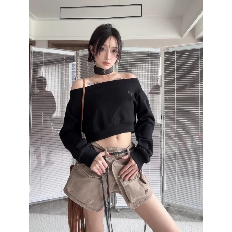 【不退不换】2025可拆卸围裙工装风短裤