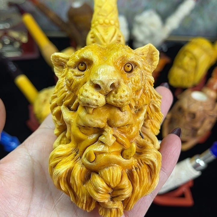 海泡石烟斗超大号虎头兽人99