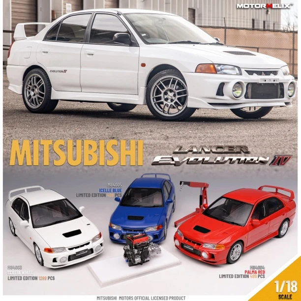 三菱 Mitsubishi Lancer EVO IV MH1:184代仿真合金汽车模型收藏