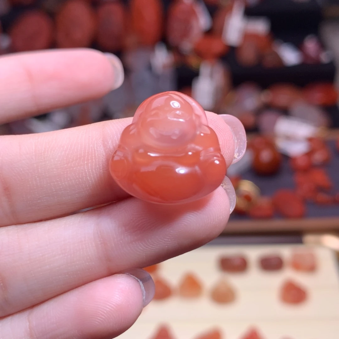 南红玛瑙未镶嵌珠宝半成品佛公2