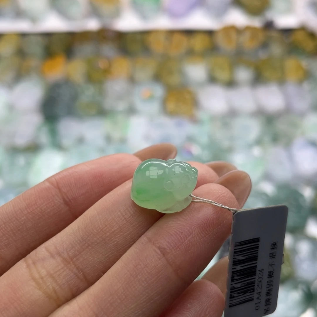 翡翠未镶嵌颈饰貔貅