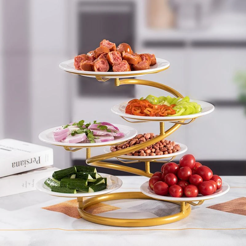 酒店省空间菜碟菜盘子架凉菜架厨房备菜架火锅店配菜架放置架多层