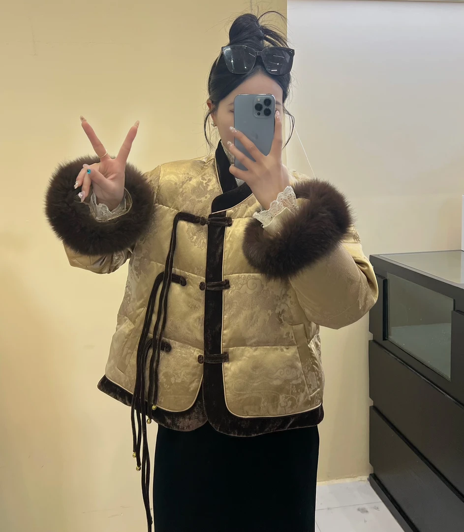 【年底清货】冬季保暖国风外套流苏扣新中式外套轻奢时尚复古名媛风