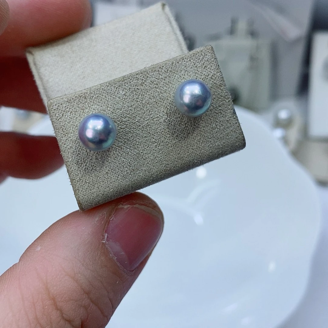 海水珍珠耳饰18K金镶嵌