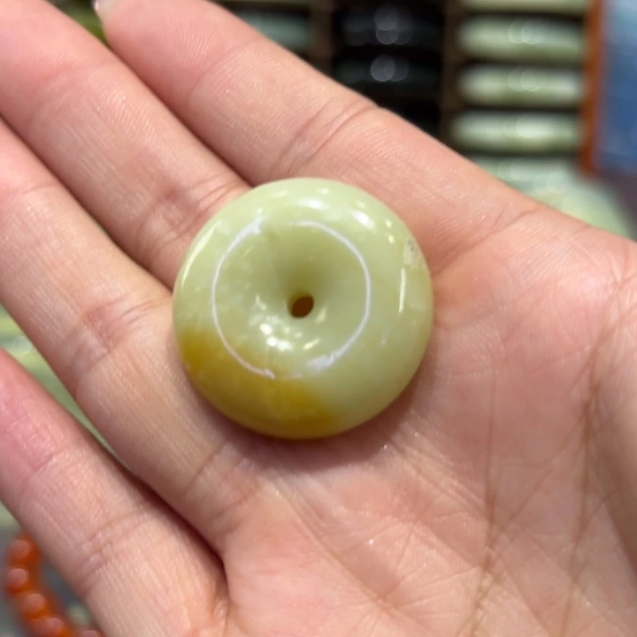岫玉未镶嵌手镯天然