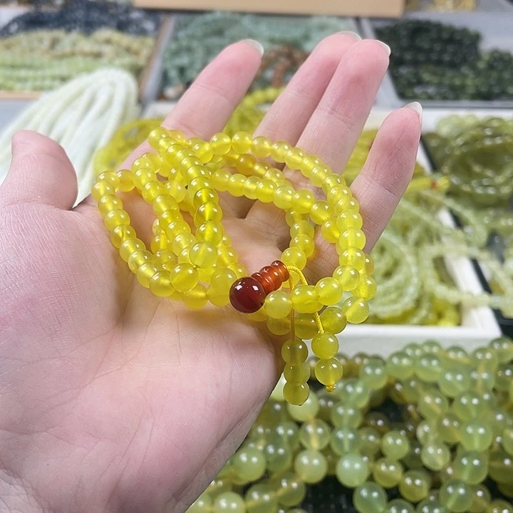 蛇纹石玉未镶嵌手链