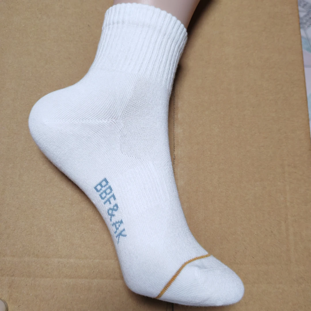 防臭女袜四季款微脏微瑕纯棉对口中筒袜子白色女袜