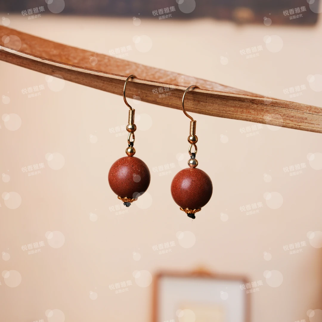 【逍遥散香方】合香珠15MM左右 搭配款耳配一对