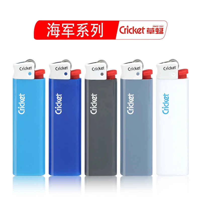 草蜢Cricket官方正品防爆定制订做印字一次性滑轮打火机加厚品牌