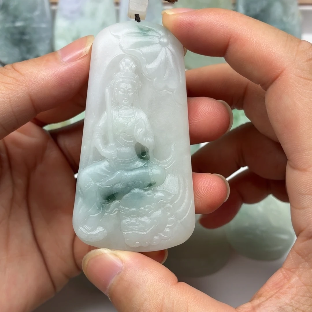未镶嵌定制翡翠文殊