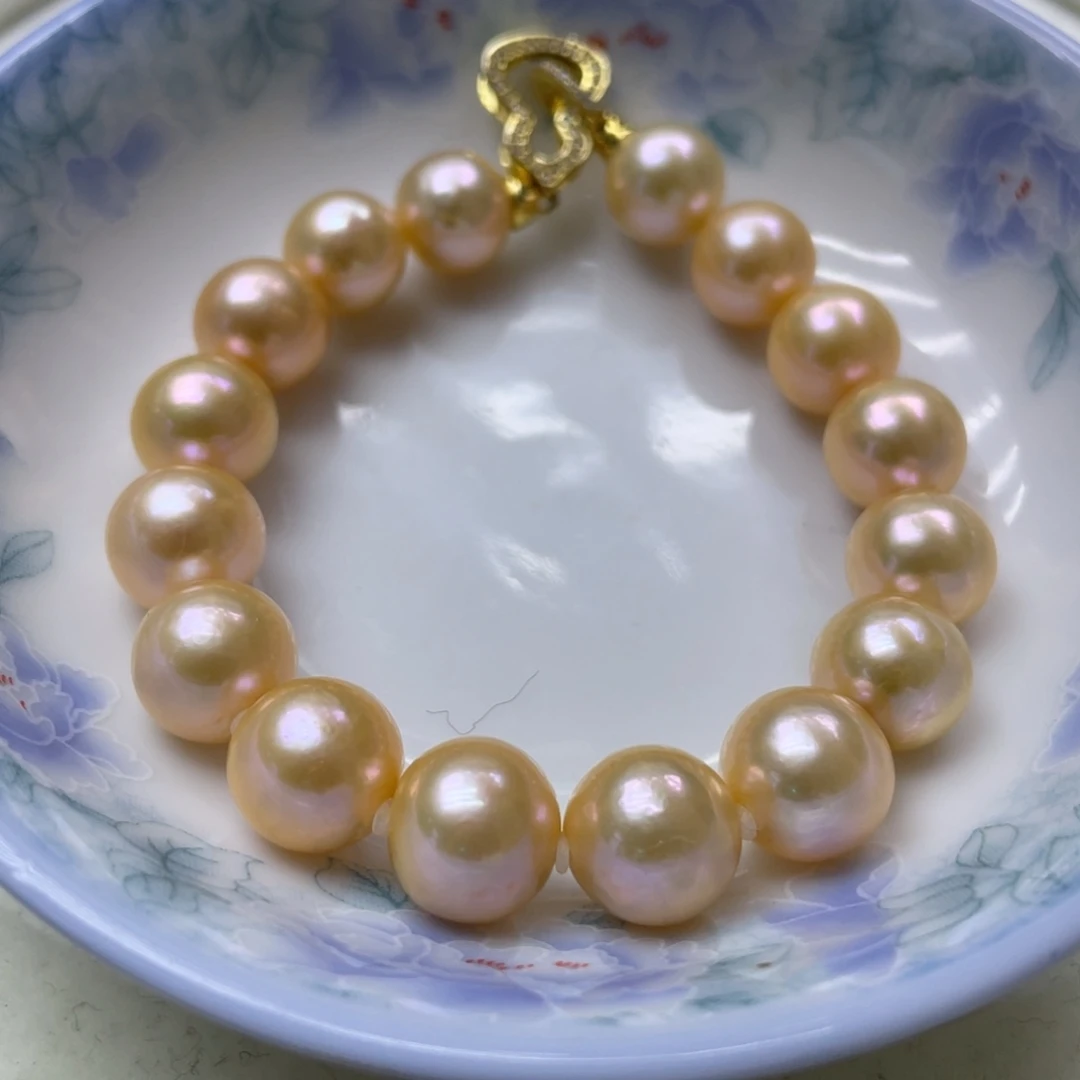 手链淡水珍珠银S925镶嵌