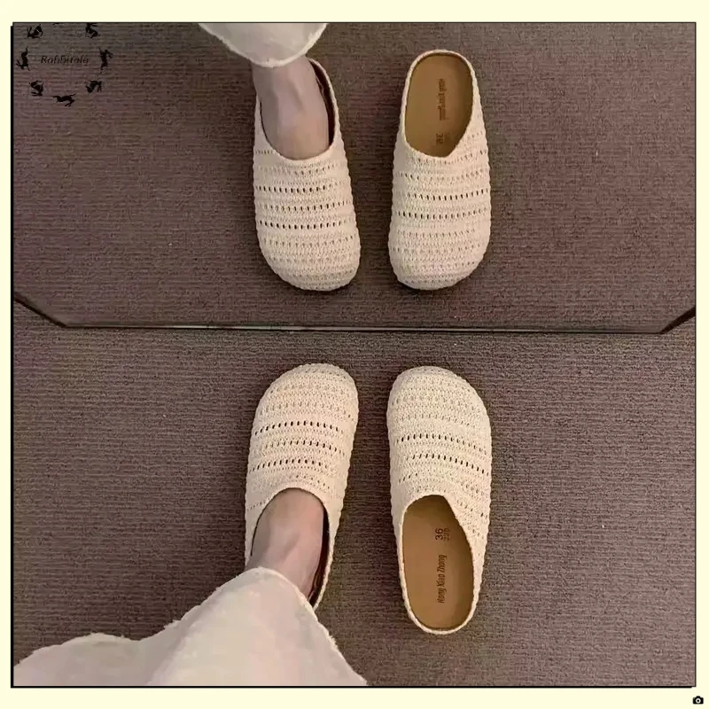 2025新款时尚百搭穆勒FHTX拖鞋女夏季外穿舒适懒人一脚蹬休【喵呜】