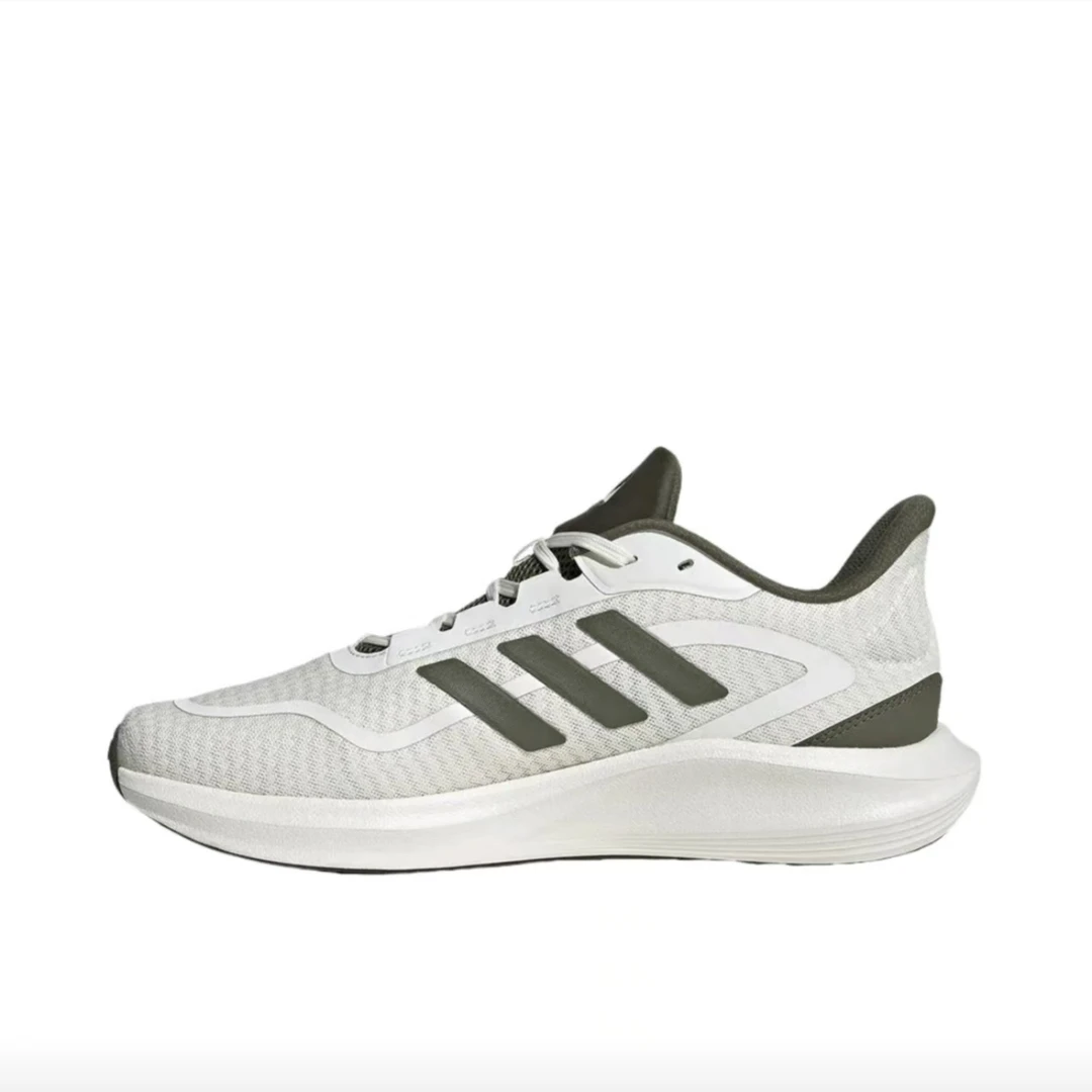 adidas阿迪达斯All Day耐磨透气休闲跑步鞋男女同款白绿色JP9787