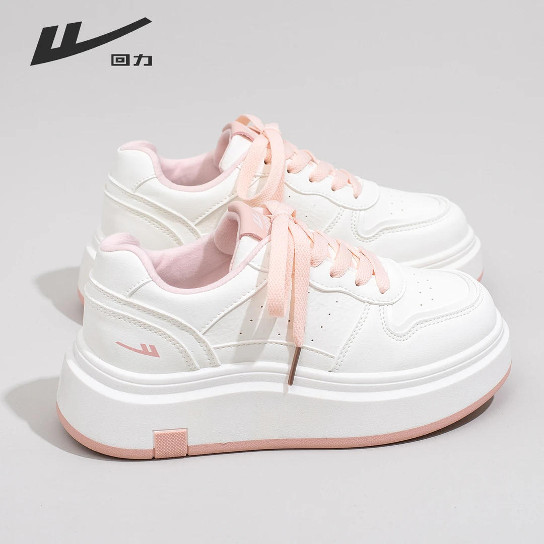 回力女鞋厚底增高小白鞋女2025秋季新款高颜值显瘦显高休闲板鞋