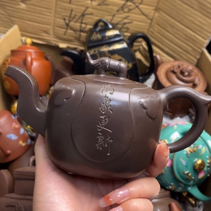 茶壶段泥紫砂壶的造型