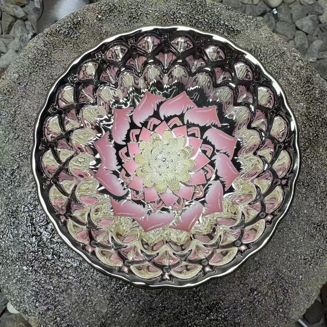 高端茶具茶器（花开富贵粉莲花杯）主人杯