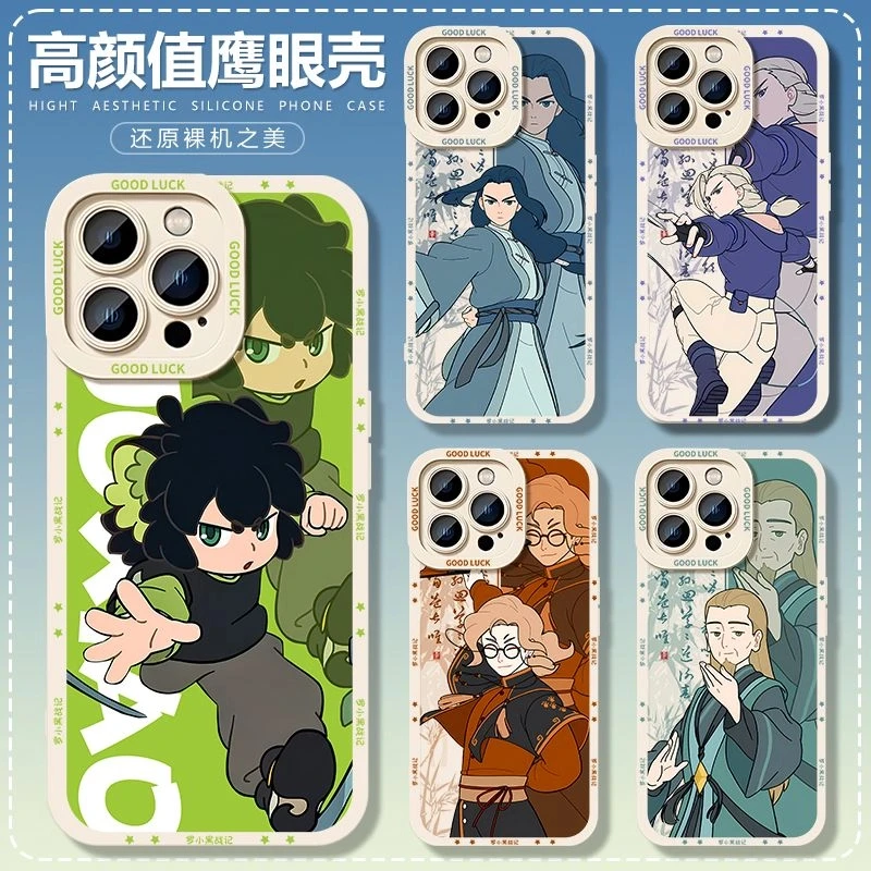 新款罗小黑战记手机壳无限鹿野哪吒西木子适用VIVOOPPO华为苹果14