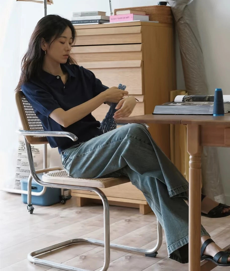 【胜华优选】素-某-然春夏新款翻领休闲短袖2556