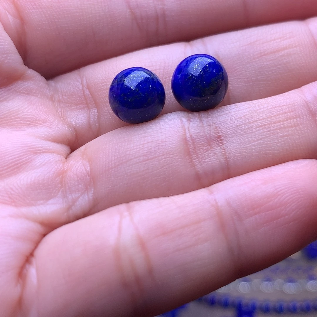 青金石未镶嵌9m2颗