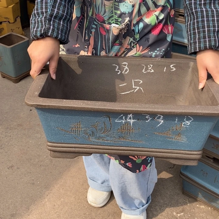 紫砂花盆只顾吃药睡个