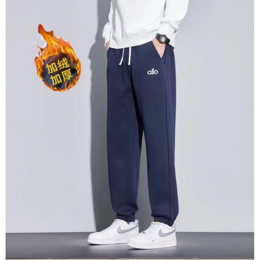 【加绒】秋冬加厚卫裤肤感棉舒适百搭宽松直筒长裤立体剪裁束脚裤