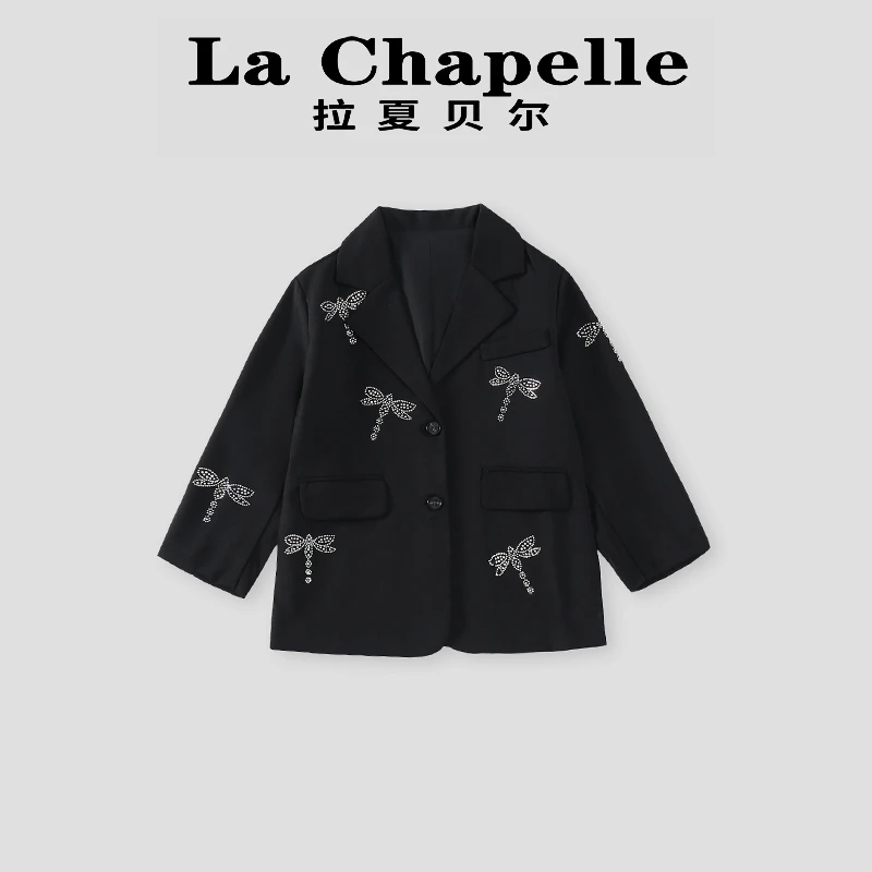 La Chapelle【拉夏贝尔】春季洋气烫钻儿童小西服外套LC243