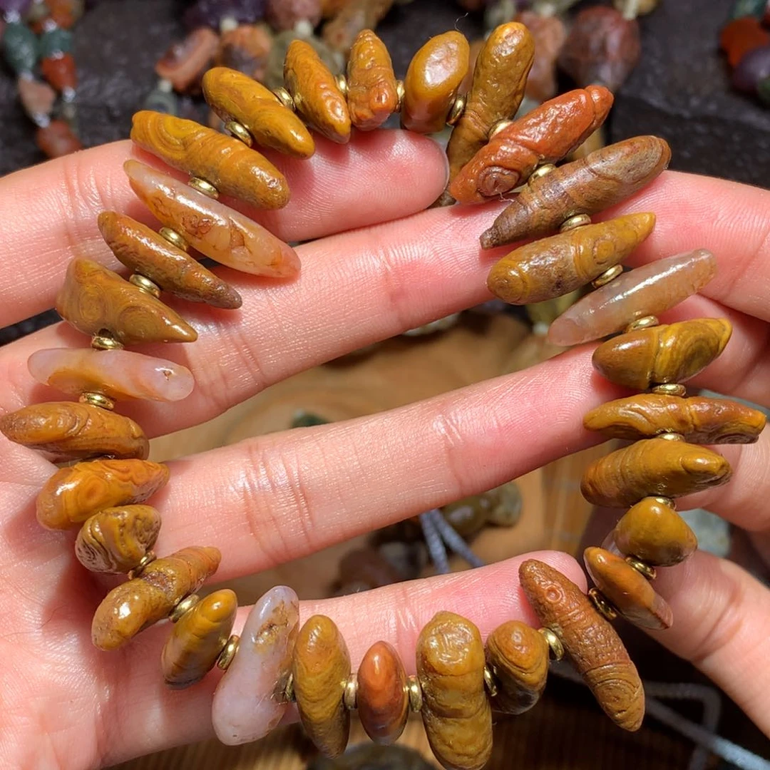 未镶嵌玛瑙/玉髓珠宝半成品