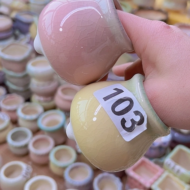 红陶陶瓷花盆当场满12包邮