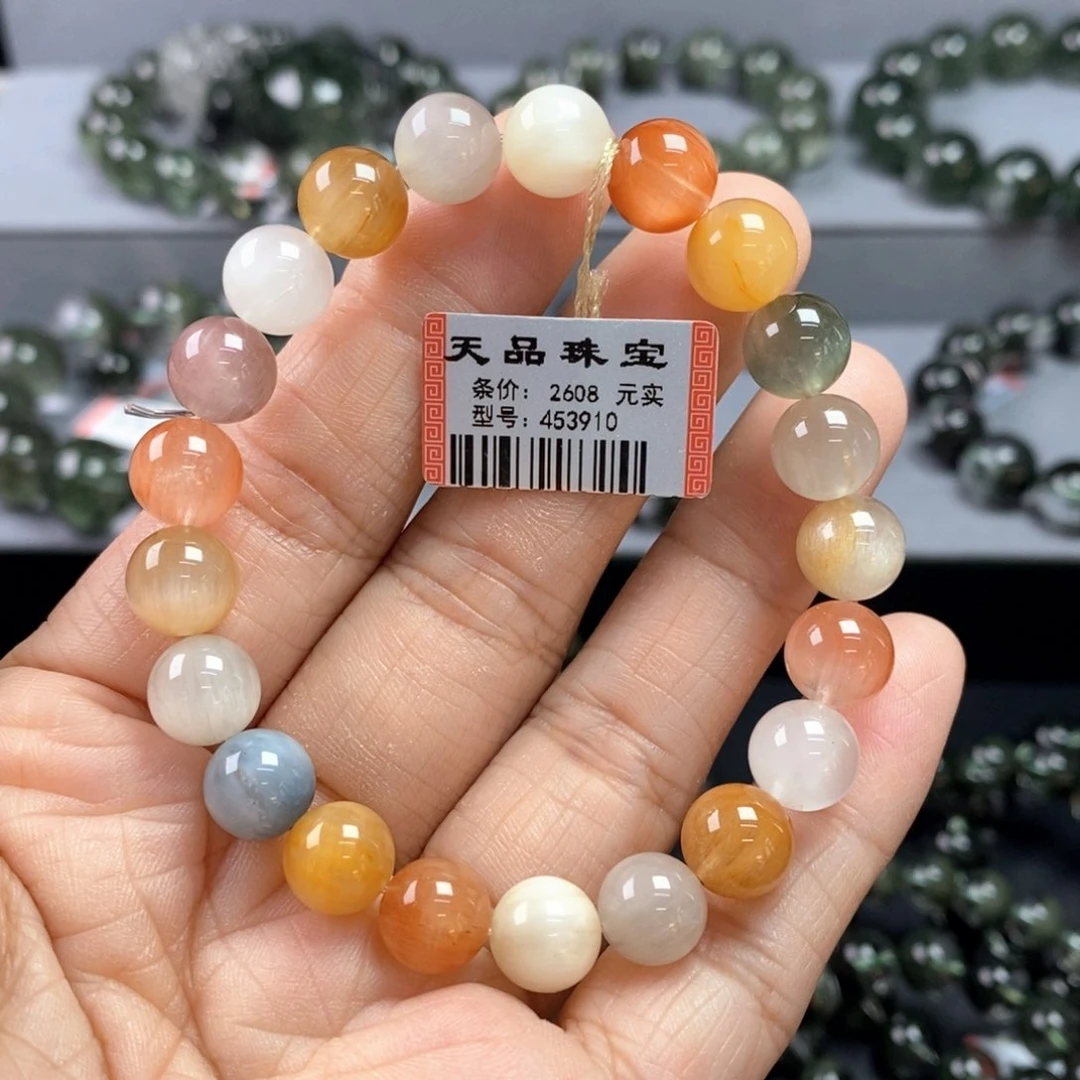 手链未镶嵌水晶彩兔毛手链453910