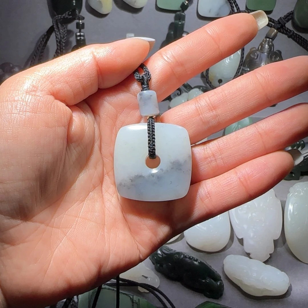 和田玉挂件未镶嵌曲**散