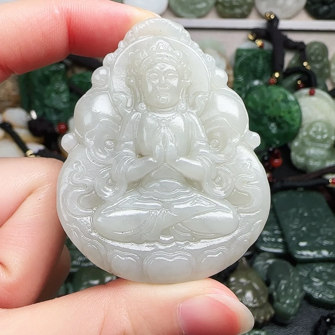 和田玉未镶嵌颈饰