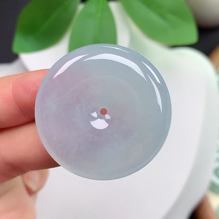 翡翠未镶嵌颈饰平安扣 33.8x5.9mm