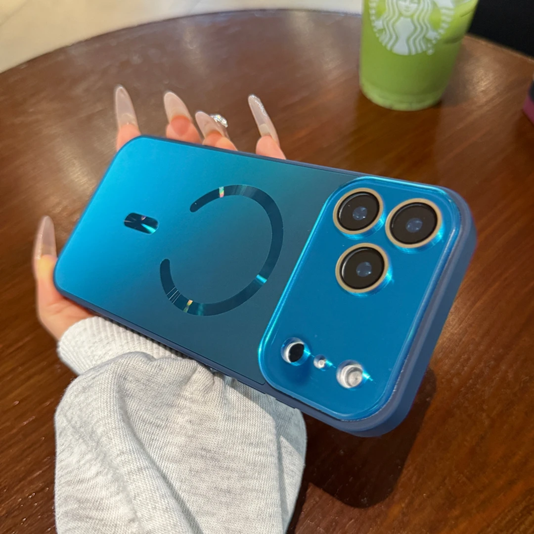 宝石蓝秒变17适用于苹果17promax手机壳磁吸带镜头膜男女数码配件