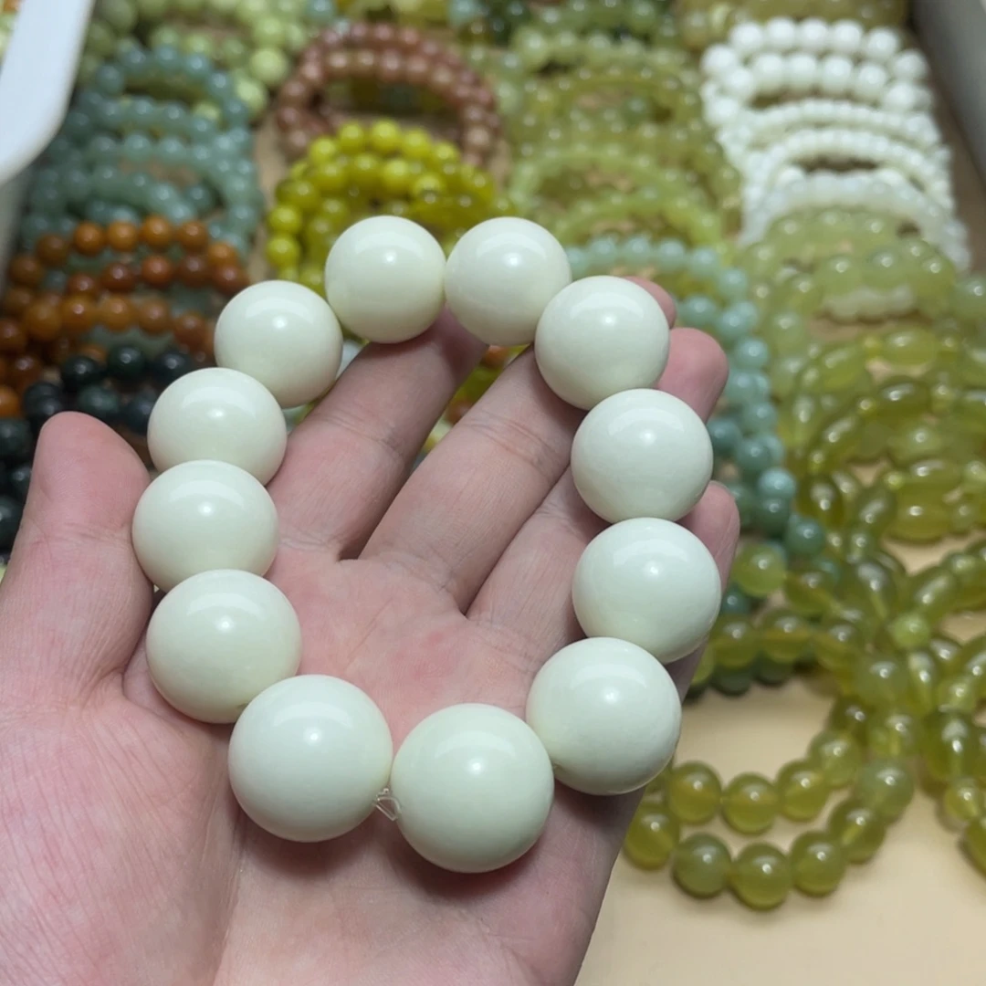 蛇纹石玉未镶嵌手链