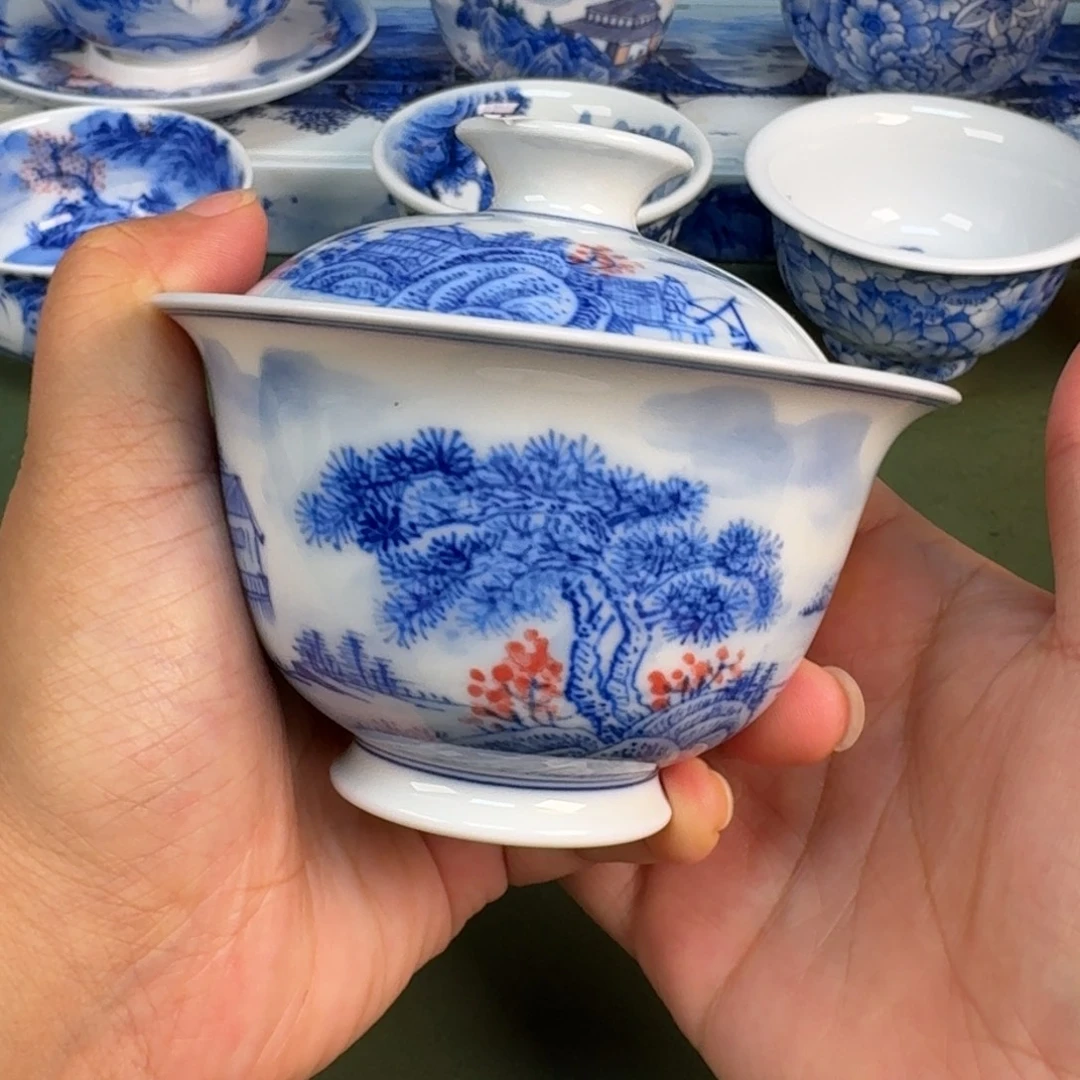 景德镇纯手绘茶具圆圆217