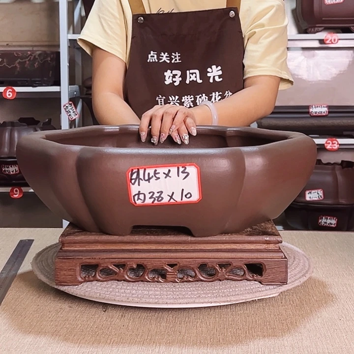 紫砂花盆紫砂花盆