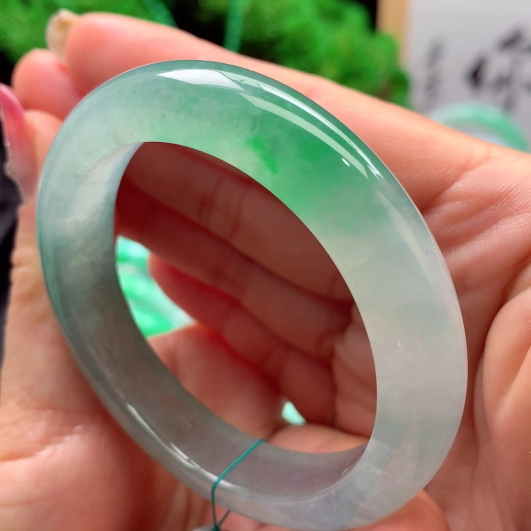 未镶嵌手镯翡翠缅甸51.5圈口