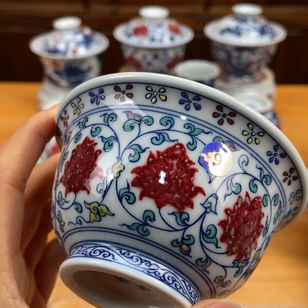 手绘现代茶具非古董