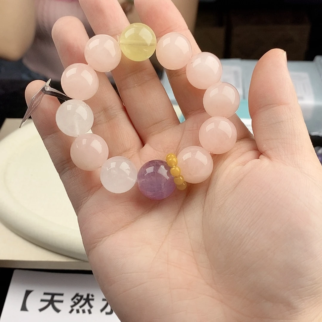 银S925镀金镶嵌手链水晶